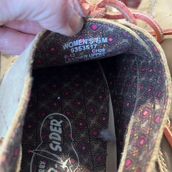 Sperry Top Sider tan leather moccasin ankle booties boat shoes - Picture 4 of 6